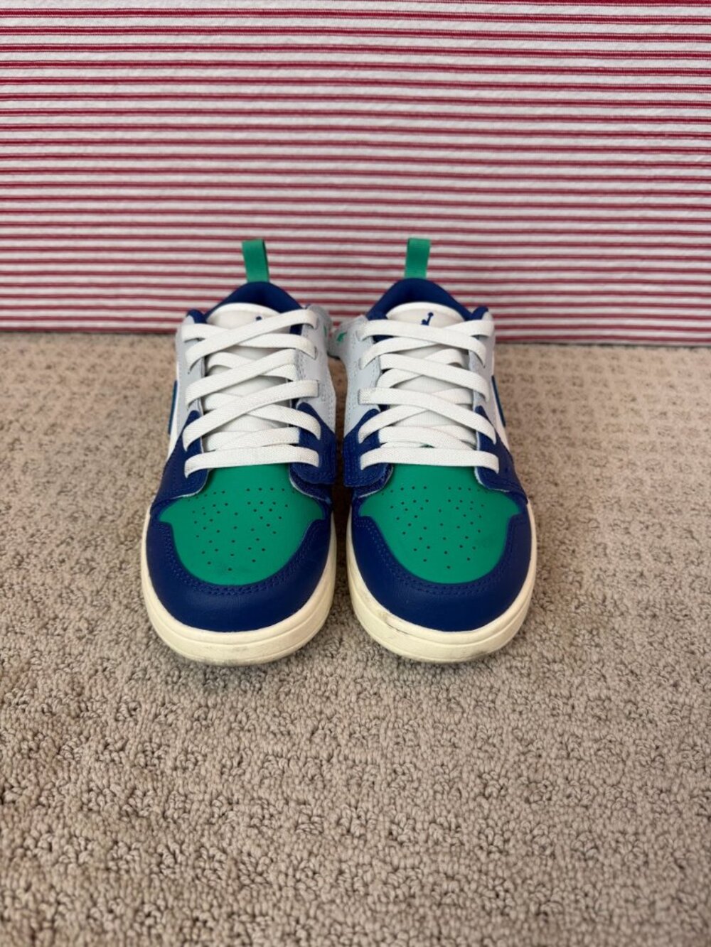 Nike Air Jordan 1 Low Kids Boys 1Y Green Navy